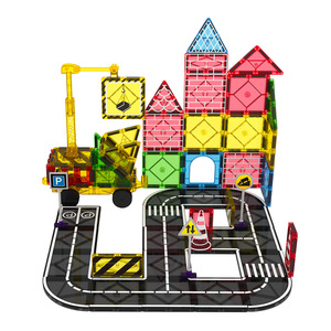 Bloques de construcción magnéticos 3D, azulejos magnéticos, 49 Uds., juego de juguetes STEM para niños, bloques de construcción, regalos de aprendizaje para 3 + - Product Image 2