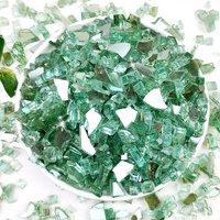 Verre trempé réfléchissant vert émeraude de 1/2 pouce pour foyer extérieur/cuisine industrielle, résistant à la chaleur, écologique, OEM