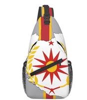 Sac bandoulière de haute qualité avec drapeau du Monaco, logo personnalisé, sac de poitrine, sac à dos bandoulière, sac de voyage