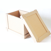 Boîte d'emballage kraft recyclé boîte conteneur transfert