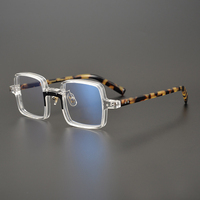 Monture carrée lunettes classiques CNC Machine dame modèle fabricants mode acétate lunettes montures optiques