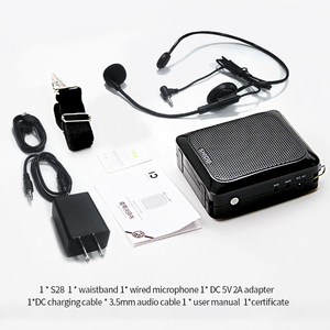 SHIDU 25W Haut-parleur portable Bluetooth rechargeable avec <span class=keywords><strong>effet</strong></span> d'écho, mini amplificateur vocal pour salle de classe, amplificateur vocal portable pour enseignant - Product Image 6