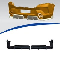 Kit carrosserie aérodynamique SKY Design pour BMW XM G09 : Lame avant, diffuseur arrière, jupes latérales en plastique ABS noir brillant, fixation par boulons