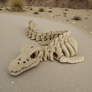 Vashine Squelette de Mosasaure Imprimé en 3D, Dinosaure en Cristal Flexible et Amusant, Jouets de Collection pour Enfants, Figurine d'Action PLA Amical, Jouets Dragon - Product Image 2