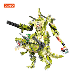 Marécho — jouets en blocs <span class=keywords><strong>de</strong></span> construction, guerrier Mecha, dinosaure, pour enfants, 2 en 1 - Product Image 1