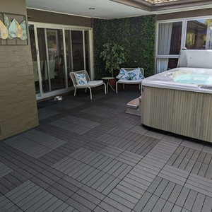 Venta Directa de Fábrica, Muchos Estilos de Suelos de Exterior para Jardín, WPC Antideslizante, Impermeable, Cuadrados, Encastrables - Product Image 5