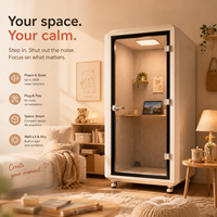 Cabine de bureau individuelle haut de gamme |   Cabine téléphonique insonorisée pour espace de travail ouvert |   Cabine acoustique durable 30 dB avec système d'air frais