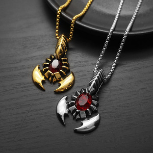 Punk Animal Arthropode Étanche Non Anti Ternir Sans Acier Inoxydable 316l Bijoux De Mode Pendentif Colliers pour Hommes En Gros - Product Image 1