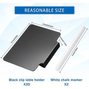Plastic <b>Label</b> Holder Clip For Storage Bins Rectangle Detachable <b>Kitchen</b> Organizing PP Material - Product Image 2