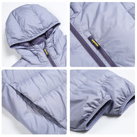 Doudoune légère rembourrée pour homme, veste d'extérieur légère, ultralégère, manteau en duvet de canard blanc 90%