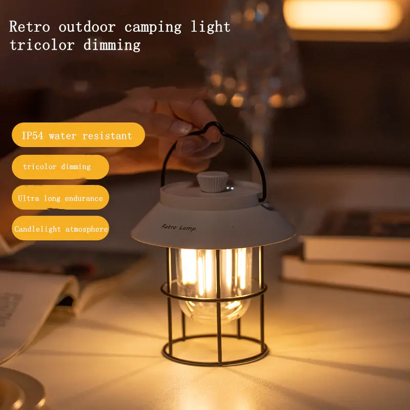 Yeni 2022 su geçirmez çadır lambası pilli led kamp feneri 3 işık modları ile güç bankası şarj kamp ışık