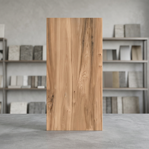 Azulejos de Porcelana Pulida con Efecto Madera Berlin Wood Marrón Brillante, Diseño de 2x4 pies, Azulejo Premium para Piso y Pared - Product Image 1