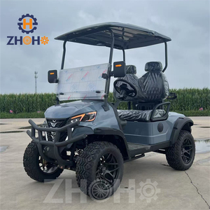Carrito de <span class=keywords><strong>Golf</strong></span> Eléctrico con Marco de Aluminio <span class=keywords><strong>Gris</strong></span>, 2 Plazas, para Caza, con Motor de 5kw - Product Image 2
