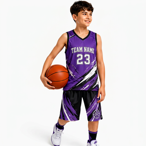 Maillot de basket-ball premium sans manches, logo personnalisé, nom de l'équipe, sublimation, 100% polyester, évacuation de l'humidité, respirant - Product Image 4