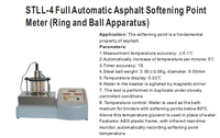 Appareil de test de point de ramollissement de l'asphalte automatique haute précision STLL-3/4 avec anneau et boule, machine de test de tamis de laboratoire (électrique) – Garantie 1 an