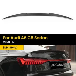 สปอยเลอร์หลังคาร์บอนแท้แบบเงา ลายทวิล 3*3 สำหรับเปลี่ยนแทนของเดิม สำหรับรถยนต์ออดี้ เอ6 ซี8 ซีดาน ปี 2020-ปัจจุบัน - Product Image 2
