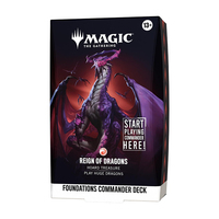 Vente en gros : Magic: The Gathering Foundations Commander Deck - Reign of Dragons Collection Cards Trading Card Game Live Supply