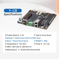 Carte porteuse PLINK NVIDIA Elite Partner Y-C8 AGX Orin Mini-ITX pour vision industrielle