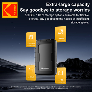 Kodak ใหม่สำหรับ P110 PHDD 500GB 1TB ฮาร์ดดิสก์ภายนอกแบบพกพา USB 3.0 สำหรับใช้งานกับเดสก์ท็อป - Product Image 5