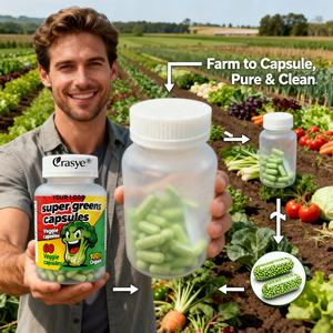 Eur לנו סופר ירקות קפסולות סופר עם 47 ירקות אורגניים שלמים תוספת ירקות יום תוספת ירקות למבוגרים בריאות כללית - Product Image 2