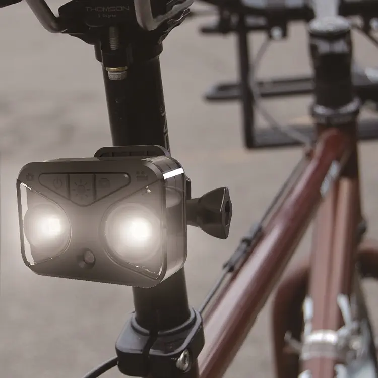 2021 Neue 1080p Bike Dash Kamera mit Warn licht Wasserdicht zum Radfahren
