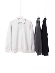 H5489 nuovi stili all'ingrosso Custom 350 Gsm 100% cotone <span class=keywords><strong>Polo</strong></span> <span class=keywords><strong>collo</strong></span> felpe per gli uomini per le donne - Product Image 2