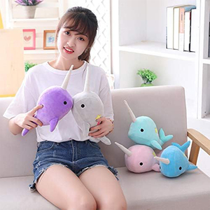 Juguete de Peluche de <span class=keywords><strong>Ballena</strong></span> Narval Personalizado de Fábrica, Adorable Peluche de Animales Marinos <span class=keywords><strong>con</strong></span> Relleno de Algodón PP para Regalos Infantiles - Product Image 4