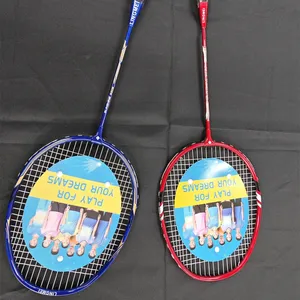 Hoge Kwaliteit Aluminium Badminton Racket Professionele Badminton Racket Met String En Tas Voor Tiener