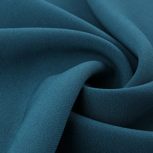 Tissu crêpe satiné tissé en acétate véritable bio 240g, teint uni, extensible dans les quatre sens, pour robes de soirée et confection de vêtements - Product Image 1