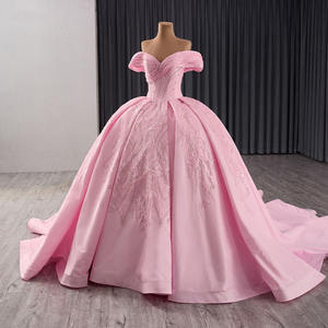 ชุดราตรีประดับเพชรเปิดไหล่สำหรับเด็กหญิง16คนจากงานเซล241124สีชมพูสวยงาม - Product Image 3