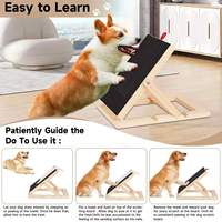 Vente chaude en bois chien grattoir à ongles hauteur réglable lime à ongles pour animaux de compagnie grattoir en bois pliable chien saisissant conseil