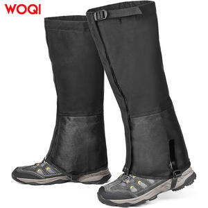 Guêtres de neige WOQI pour l'extérieur, imperméables, anti-boue, pour la randonnée et la montagne, protection des mollets pour adultes, en polyester. - Product Image 1