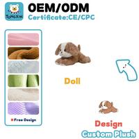 Juguetes de Peluche para Perros Personalizados por el Fabricante, Lindos y Suaves, Alivian el Estrés, Bordados, de Algodón PP, con Certificación CPC y CE, OEM, ODM, Logotipo Personalizado