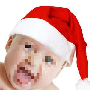 Los últimos sombreros clásicos de Papá Noel de Navidad rojo blanco tradicional festivo para adultos niños disfraces de decoración festiva - Product Image 4