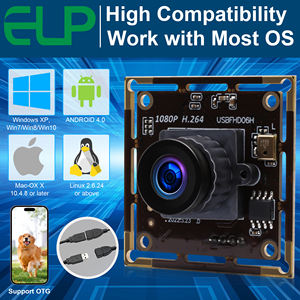 <span class=keywords><strong>Module</strong></span> de caméra USB ELP Full HD 1080P 30fps à faible luminosité avec microphone, objectif grand angle 2,1 mm, sans pilote, webcam USB H.264 - Product Image 6