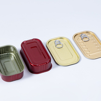 Lot de 2 boîtes de conserve vides de qualité alimentaire pour thon, bœuf, sardines, viande, aliments pour animaux de compagnie avec couvercle