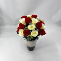 Bouquet de roses artificielles multicolores en soie, bouquet de roses pour mariage, décoration de fête à domicile, fausse fleur personnalisable