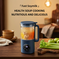 Mixeur silencieux et économe en énergie pour aliments pour bébés et lait de soja, avec programmation 24h, écran tactile et verre borosilicate de haute qualité, mini-mixeur