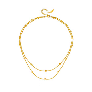 <b>Long</b> <b>Necklace</b> Cross Border Multi Small MOQ Welcome Eco-friendly Plating ASTM Standard 316L Gift - Product Image 1