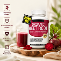 Prix de gros Capsules de racine de betterave OEM/ODM/OBM – Boost d'énergie, soutien immunitaire, meilleure absorption, personnalisation pour adultes prise en charge