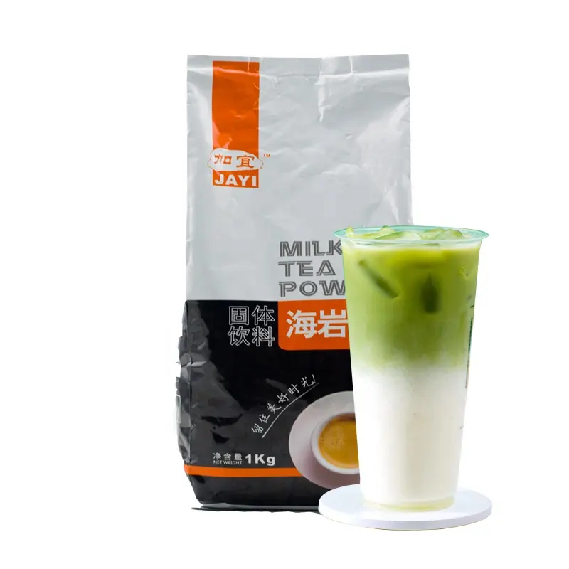 2024 yeni ürün fabrika toptan 100% yüksek kaliteli kabarcık çay anında 3 in 1 Matcha Latte toz tedarikçisi