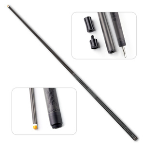Taco de billar de fibra de carbono de 58 pulgadas, con junta de 1/2, eje de fibra de carbono pura, punta de 10-13 mm, para billar de 8 y 9 bolas |   Taco de billar - Product Image 1