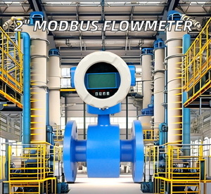 Modbus pengukur aliran 0, 5L/menit Remote atau Digital kompak magagnetic Flow Meter untuk cairan konduktif - Product Image 1
