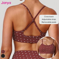 Ensemble de tenues de sport Janya à pois, leggings de fitness effet push-up, vêtements de sport personnalisés avec logo, ensembles de yoga 2 pièces taille haute pour femmes