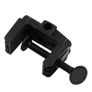 Black plastic C clamps desktop clip desk lamp bracket desktop work light mounting C clip