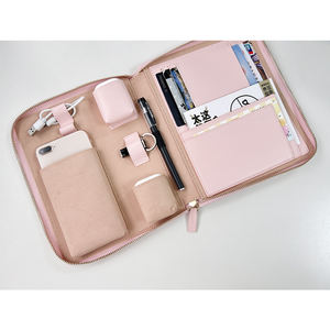 Cartera <span class=keywords><strong>de</strong></span> cuero PU A5 personalizada, bolsa <span class=keywords><strong>de</strong></span> almacenamiento <span class=keywords><strong>digital</strong></span> para documentos, tarjetas, pasaporte, funda <span class=keywords><strong>de</strong></span> viaje, funda organizadora electrónica - Product Image 5
