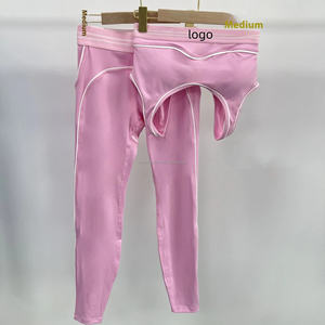 Shorts de yoga et cyclisme sans couture à motif léopard <span class=keywords><strong>dégradé</strong></span>, taille haute élastique, respirants, rehausseurs de fessiers, grandes tailles pour femmes - Product Image 3
