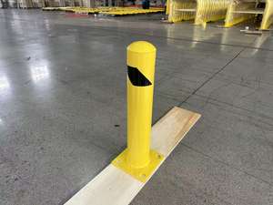 Dissuasore di Sicurezza in Acciaio Verniciato Giallo per Parcheggi e Aree Sensibili al Traffico - Product Image 2