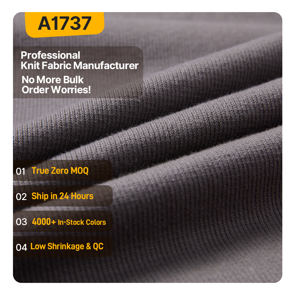 Jufeng CVC Organic Knit Cotton Polyester Jacquard Waffle 330gsm Infrared Heating Jersey Fabric Outdoor Plain Boys Girls Garment