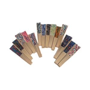 Abanicos de Madera de 23cm al por Mayor, Hechos a Mano con Patrones Coloridos, 18 Unidades con Asas, Novedad, Personalizables, para Promociones y Decoraciones - Product Image 2